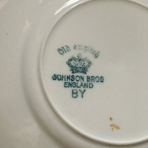 Vintage Old Staffordshire Johnson Bros England MARLOW Dessert Plate #6 - Picture 5 of 6